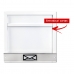 Caixa De Correio Grade horizontal branco Fosco Tarja Inox moderna