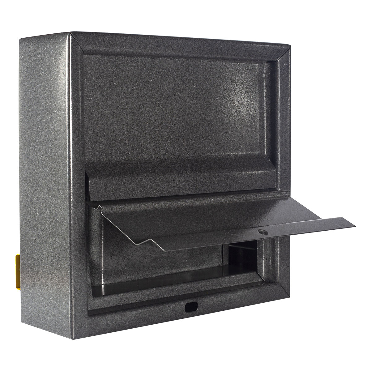 Caixa do correio de metal para as cartas em cinza 300 x 392 x 113 mm  desktop horizontal - Cablematic